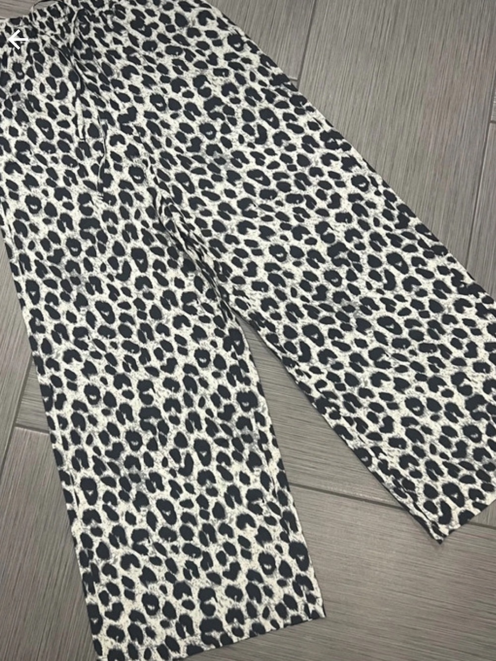 NWT Halara Leopard Print High Waisted Wide Leg Drawstring Casual Pants XS - Picture 8 of 9